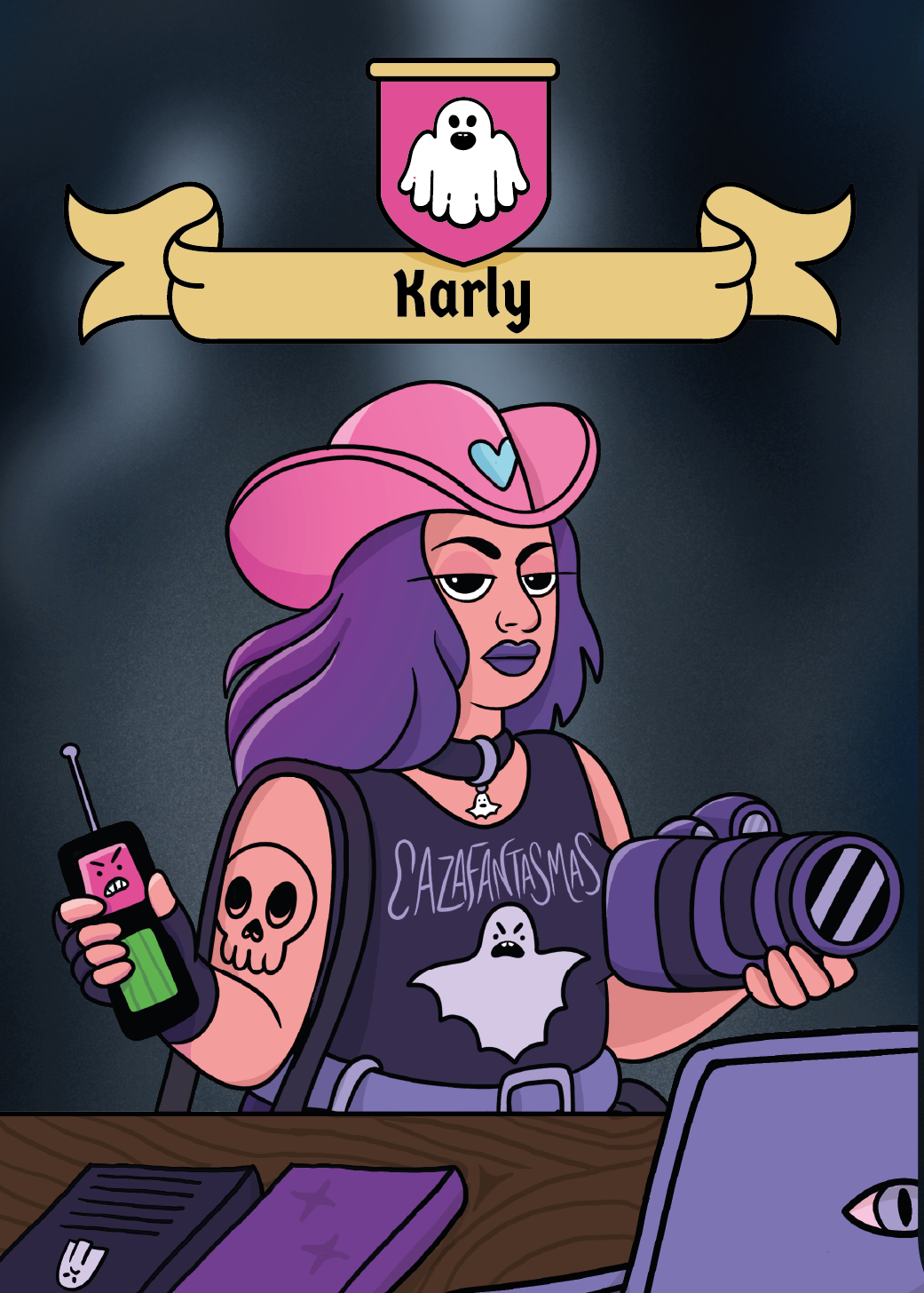 La Orden Insólita | Juego de Mesa Carta de Investigador: Karly